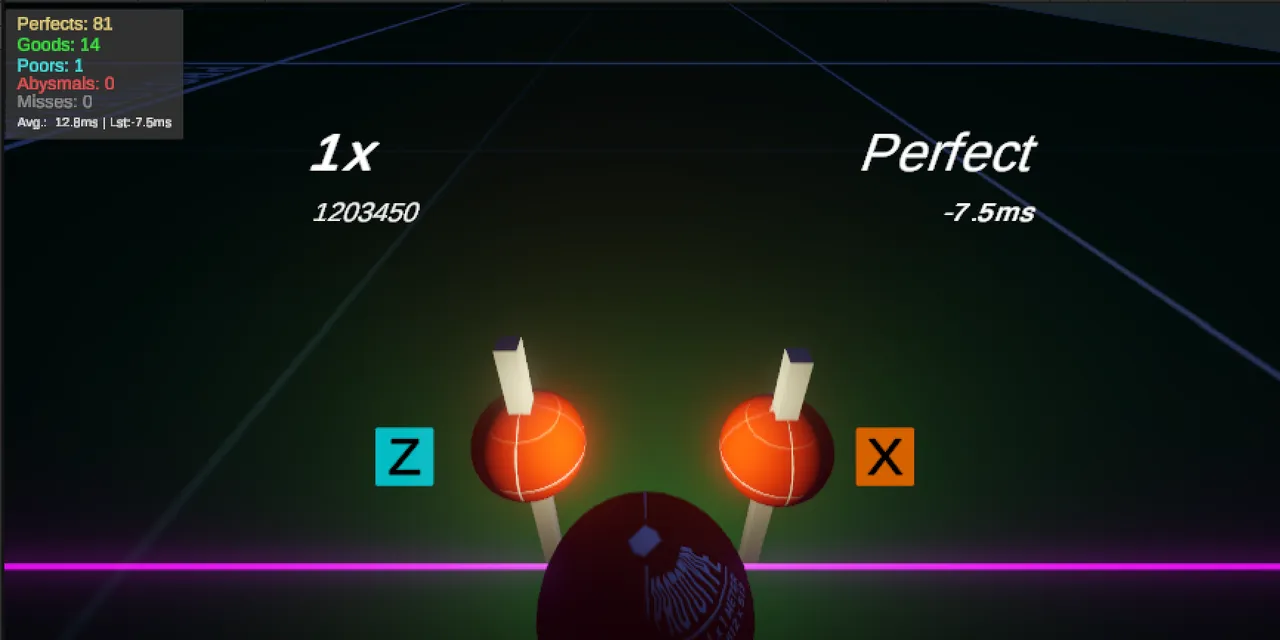 Project Mountaintop gameplay with combo and score UI
