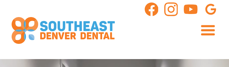 The logo in the phone header of their website, next to a menu button.